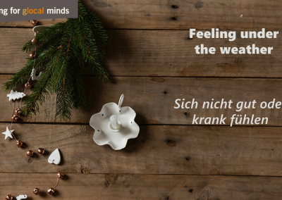 SPIDI Adventkalender Feeling under the weather - Sich nicht gut oder krank fühlen