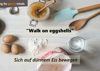 SPIDI Adventkalender Tür 13: “Walk on eggshells” (sich auf dünnem Eis bewegen)