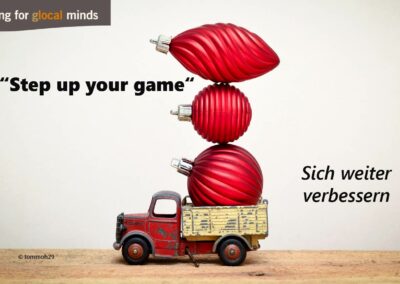 SPIDI Adventkalender Tür 22: “Step up your game” (sich weiter verbessern)