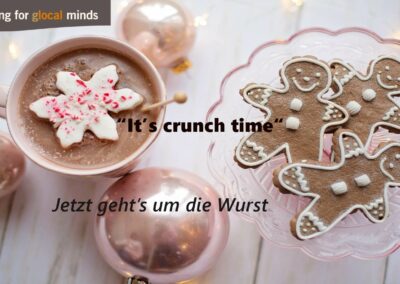 SPIDI Adventkalender Tür 5: “It’s crunch time” (jetzt geht’s um die Wurst)