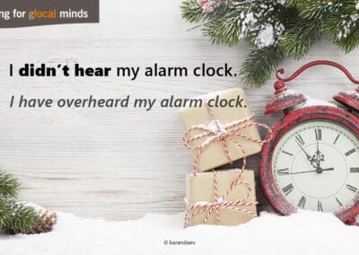 SPIDI Adventkalender Tür 13: I didn't hear my alarm clock