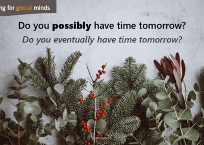 SPIDI Adventkalender Tür 17 - Do you possibly have time tomorrow?