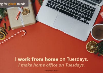 SPIDI Adventkalender Tür 1 - I work from home on Tuesdays.