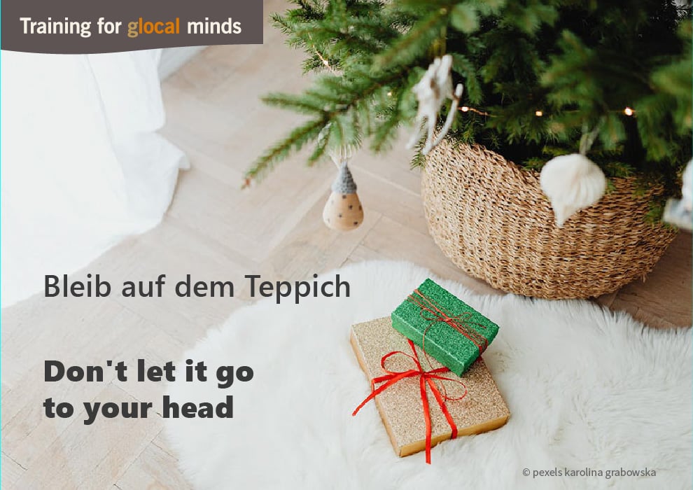 Adventkalender Tür 10: Don't let it go to your head